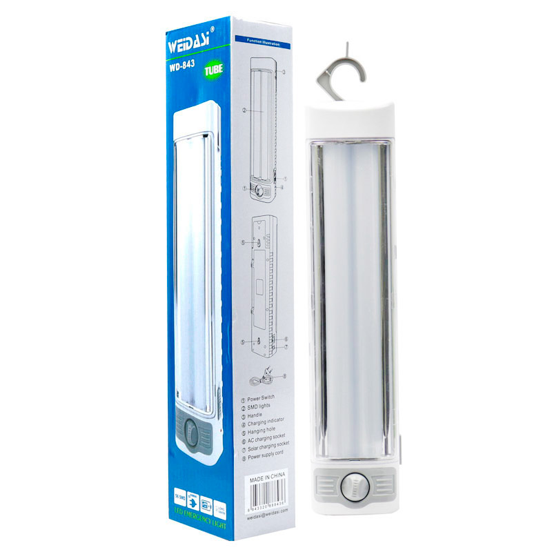مهتابی اضطراری شارژی ال ای دی ویداسی مدل WD-843