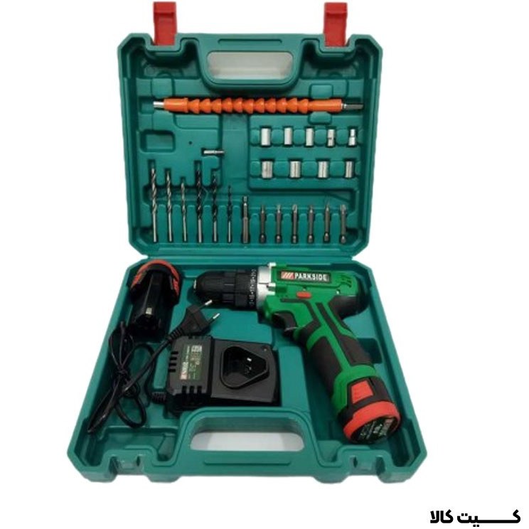 مجموعه 24 عددی دریل پیچ گوشتی شارژی پارکساید مدل 24v max