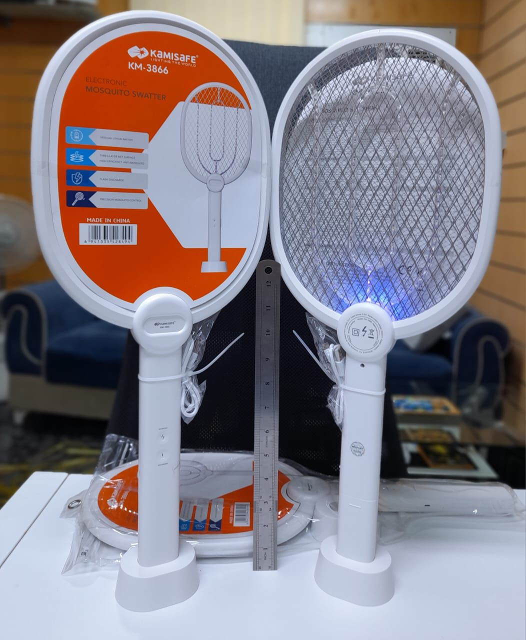 راکت حشره‌کش برقیKAMISAFE مدل: KM-3866